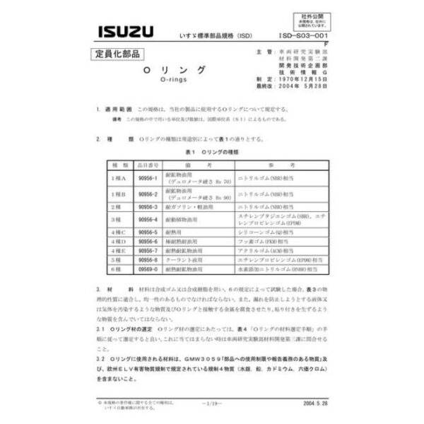 ISUZU ISD-S03-001F