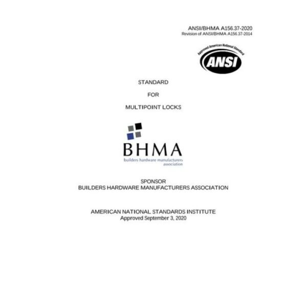 BHMA A156.37-2020