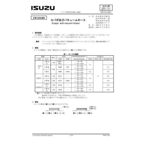 ISUZU ISD-V01-004G