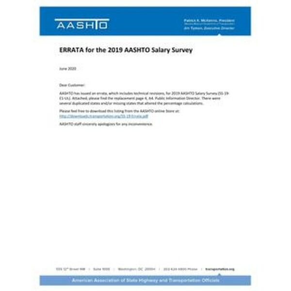 AASHTO SS-19 Errata 1