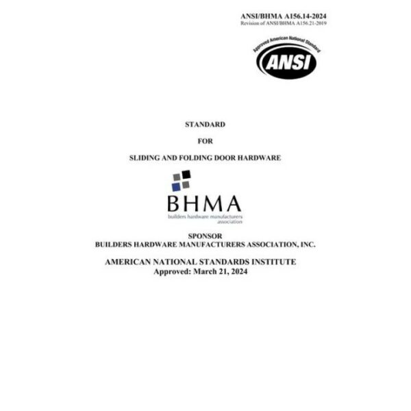 BHMA A156.14-2024