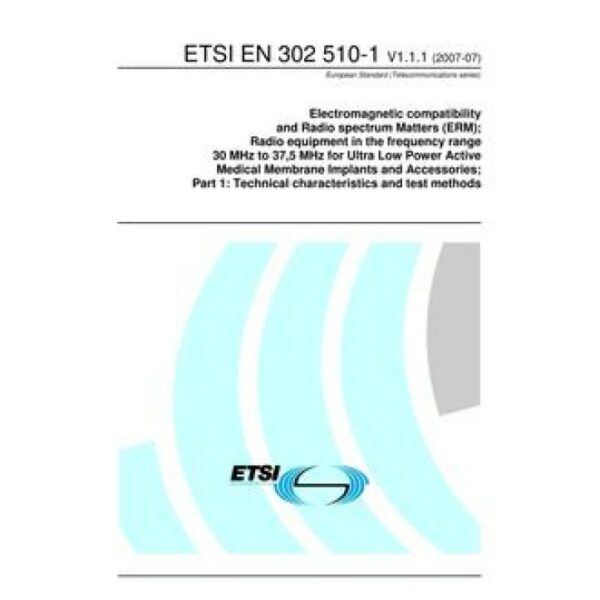 ETSI EN 302 510-1