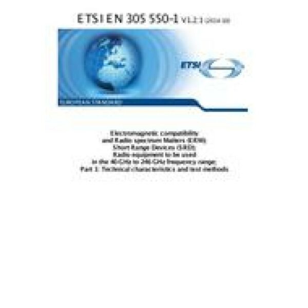 ETSI EN 305 550-1