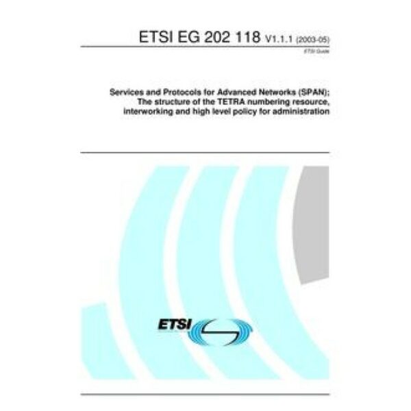 ETSI EG 202 118