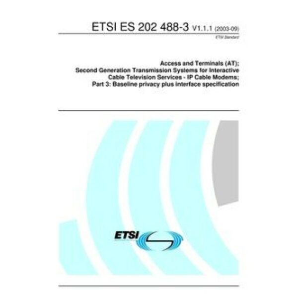 ETSI ES 202 488-3