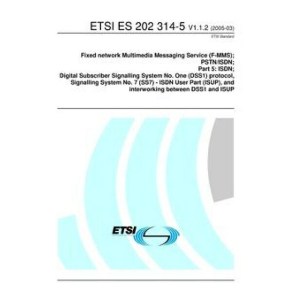 ETSI ES 202 314-5