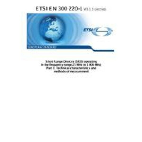 ETSI EN 300 220-1