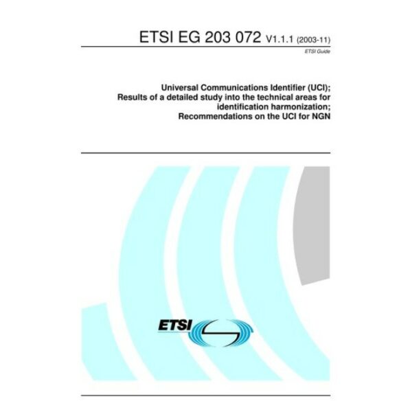 ETSI EG 203 072