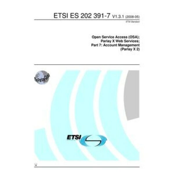 ETSI ES 202 391-7