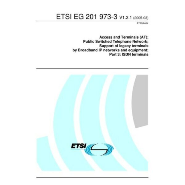 ETSI EG 201 973-3