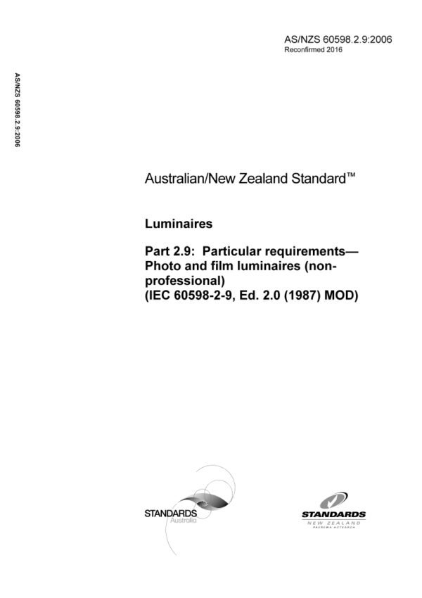 AS/NZS 60598.2.9