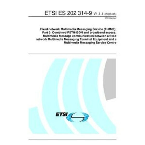 ETSI ES 202 314-9