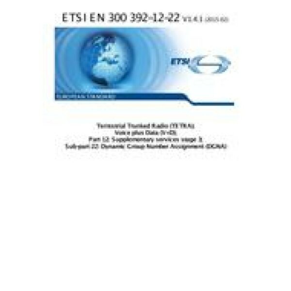 ETSI EN 300 392-12-22