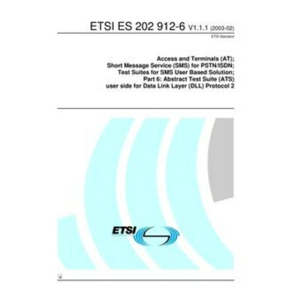 ETSI ES 202 912-6