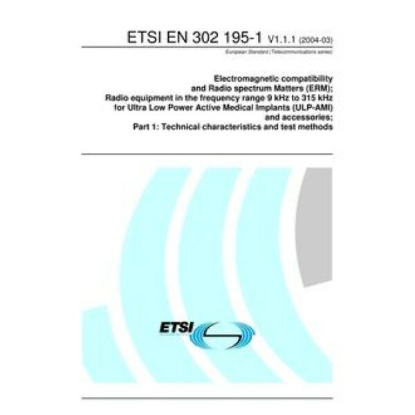 ETSI EN 302 195-1