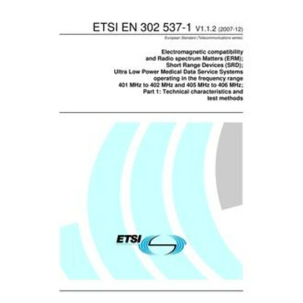 ETSI EN 302 537-1