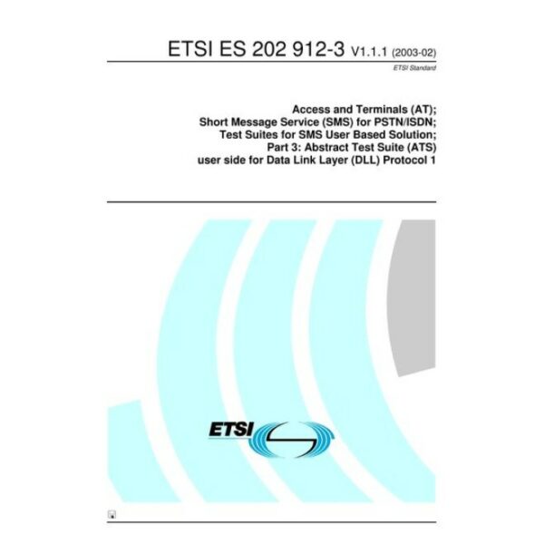 ETSI ES 202 912-3