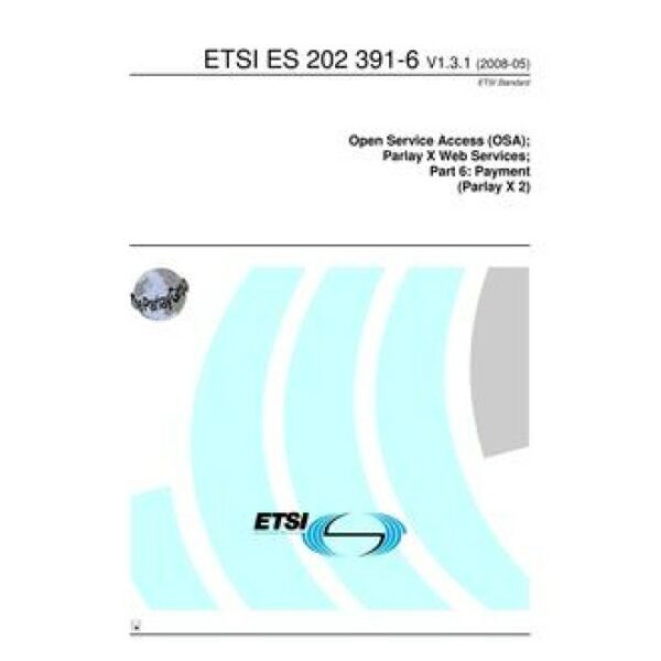 ETSI ES 202 391-6