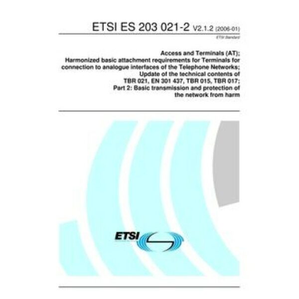 ETSI ES 203 021-2