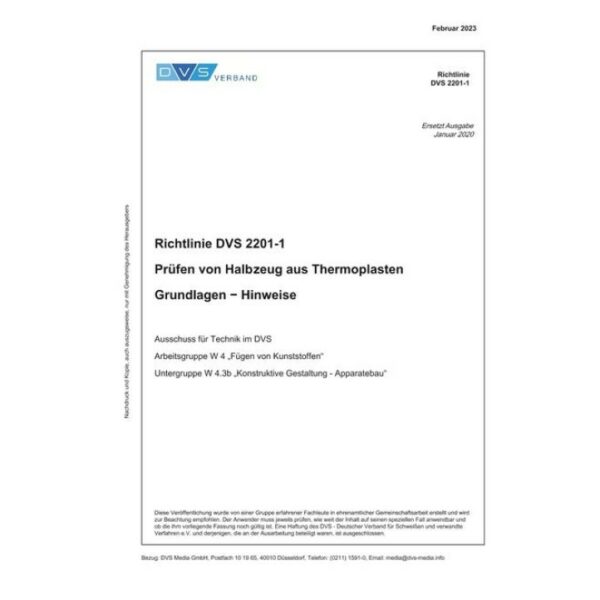 DIN DVS 2201-1