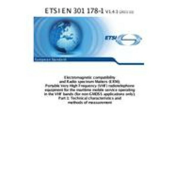 ETSI EN 301 178-1