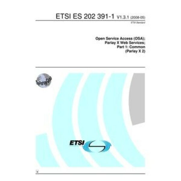 ETSI ES 202 391-1