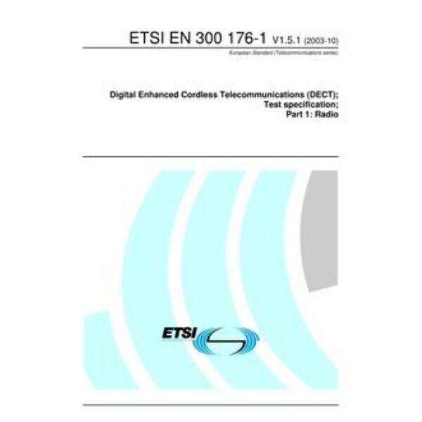 ETSI EN 300 176-1