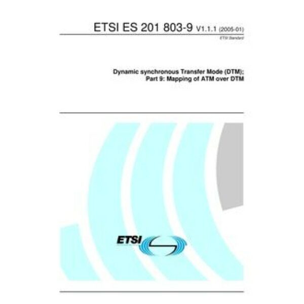 ETSI ES 201 803-9