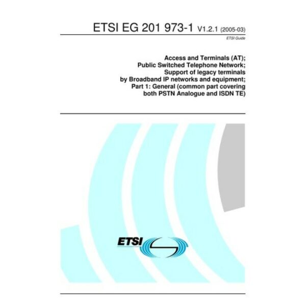 ETSI EG 201 973-1