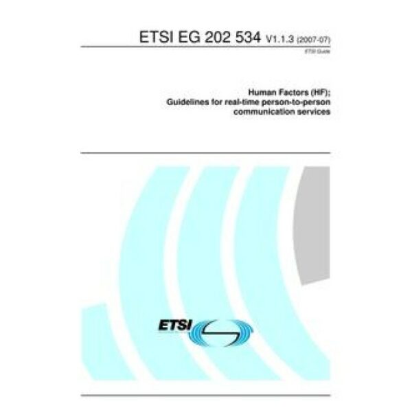 ETSI EG 202 534