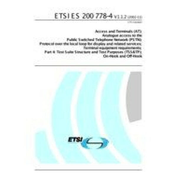 ETSI ES 200 778-4