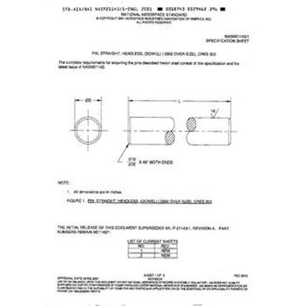 AIA NASM21143/1