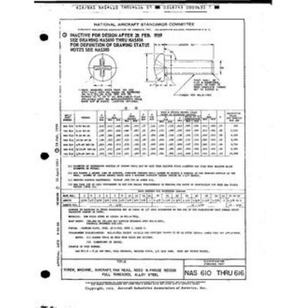 AIA NAS610-616