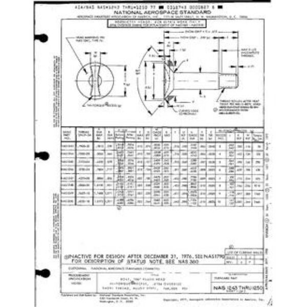 AIA NAS1243-1250