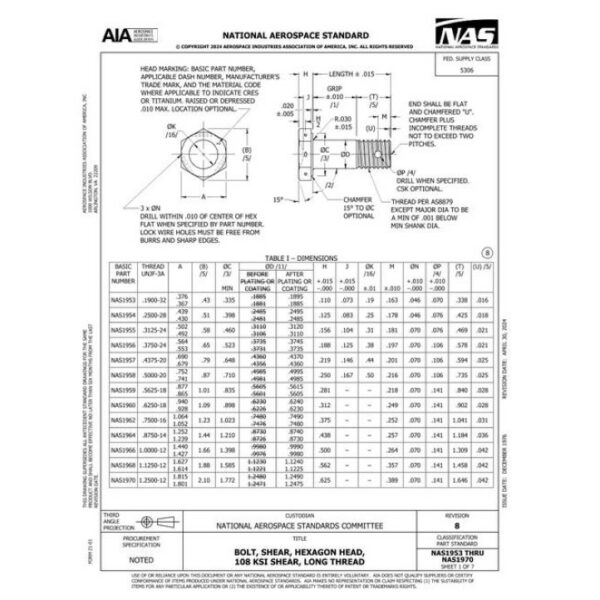 AIA NAS1953-1970