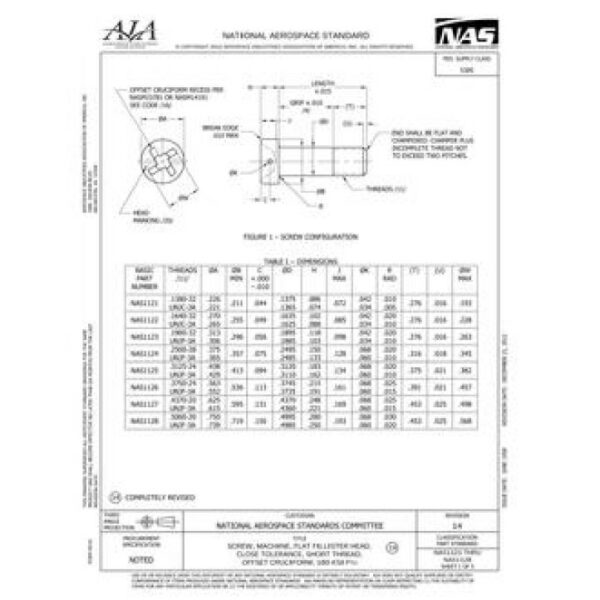 AIA NAS1121-1128