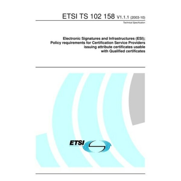 ETSI TS 102 158