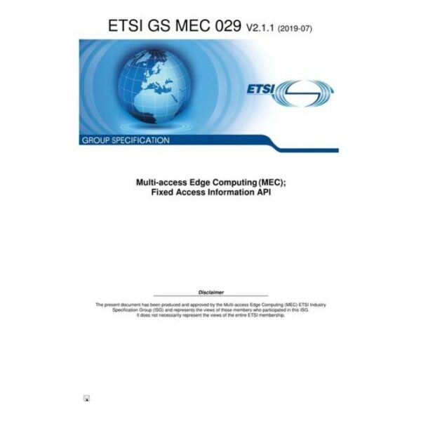 ETSI GS MEC 029