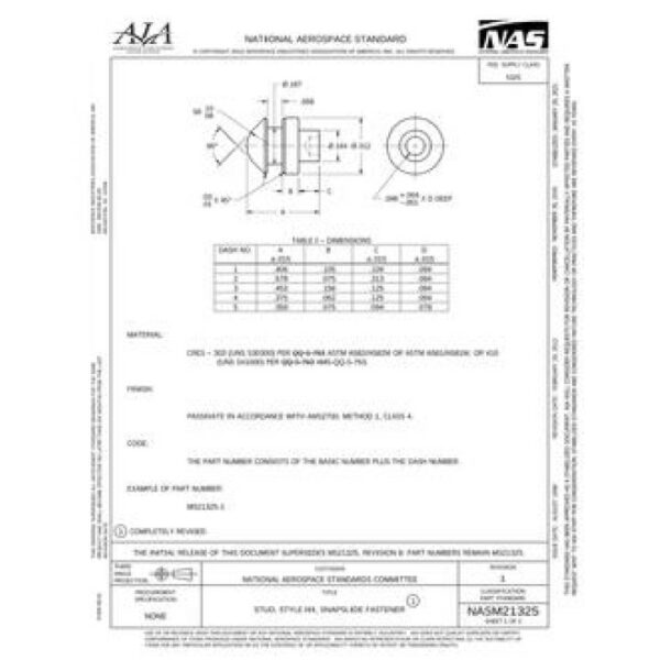 AIA NASM21325