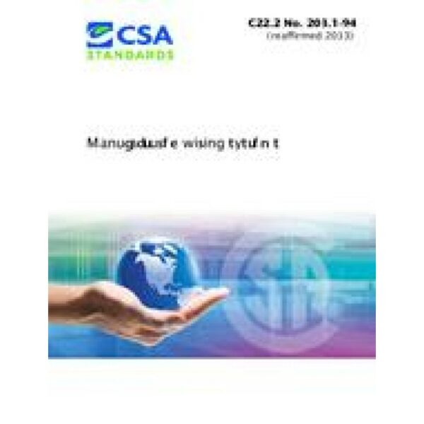 CSA C22.2 NO. 203.1-94 (R2013)