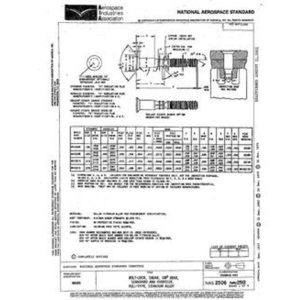 AIA NAS2506-2512