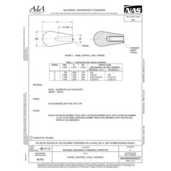 AIA NASM3926/2