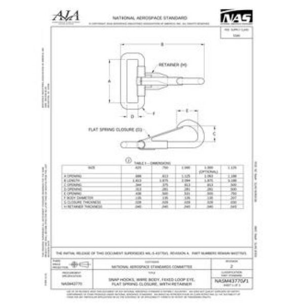 AIA NASM43770/1