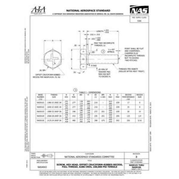 AIA NAS9101-9106