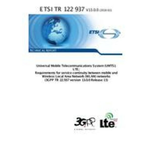 ETSI TR 122 937