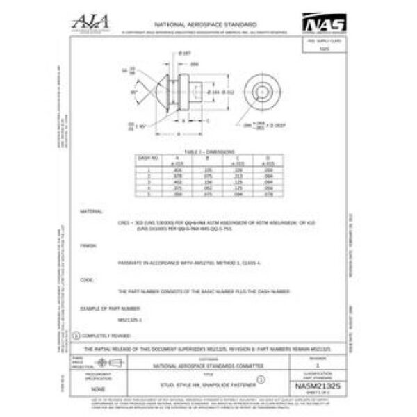 AIA NASM21325