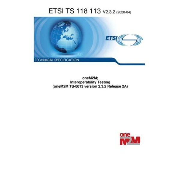 ETSI TS 118 113