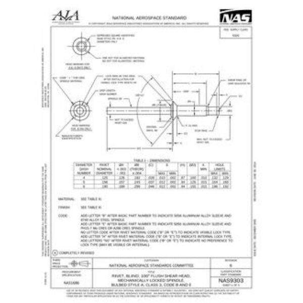 AIA NAS9303