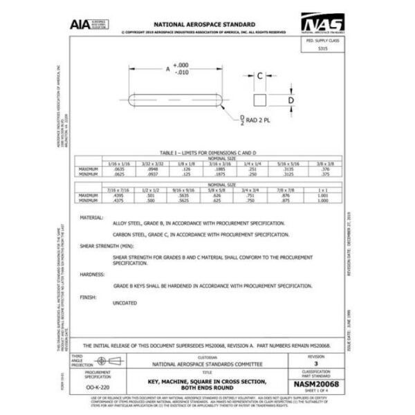 AIA NASM20068