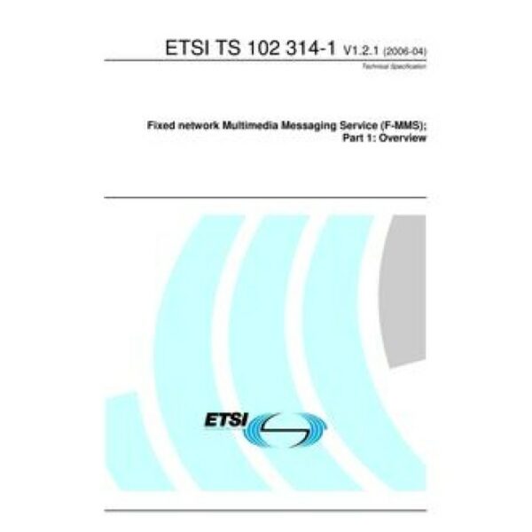 ETSI TS 102 314-1